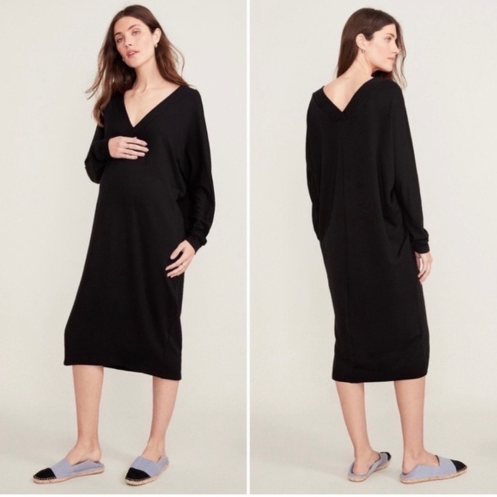 Hatch Maternity Black Visitor dress, size P